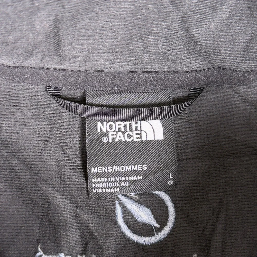 The North Face Castle Rock Softshell Vest Mens Large Black Full Zip TNF